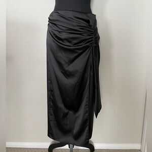 NWT Zara Satin Effect Midi Skirt